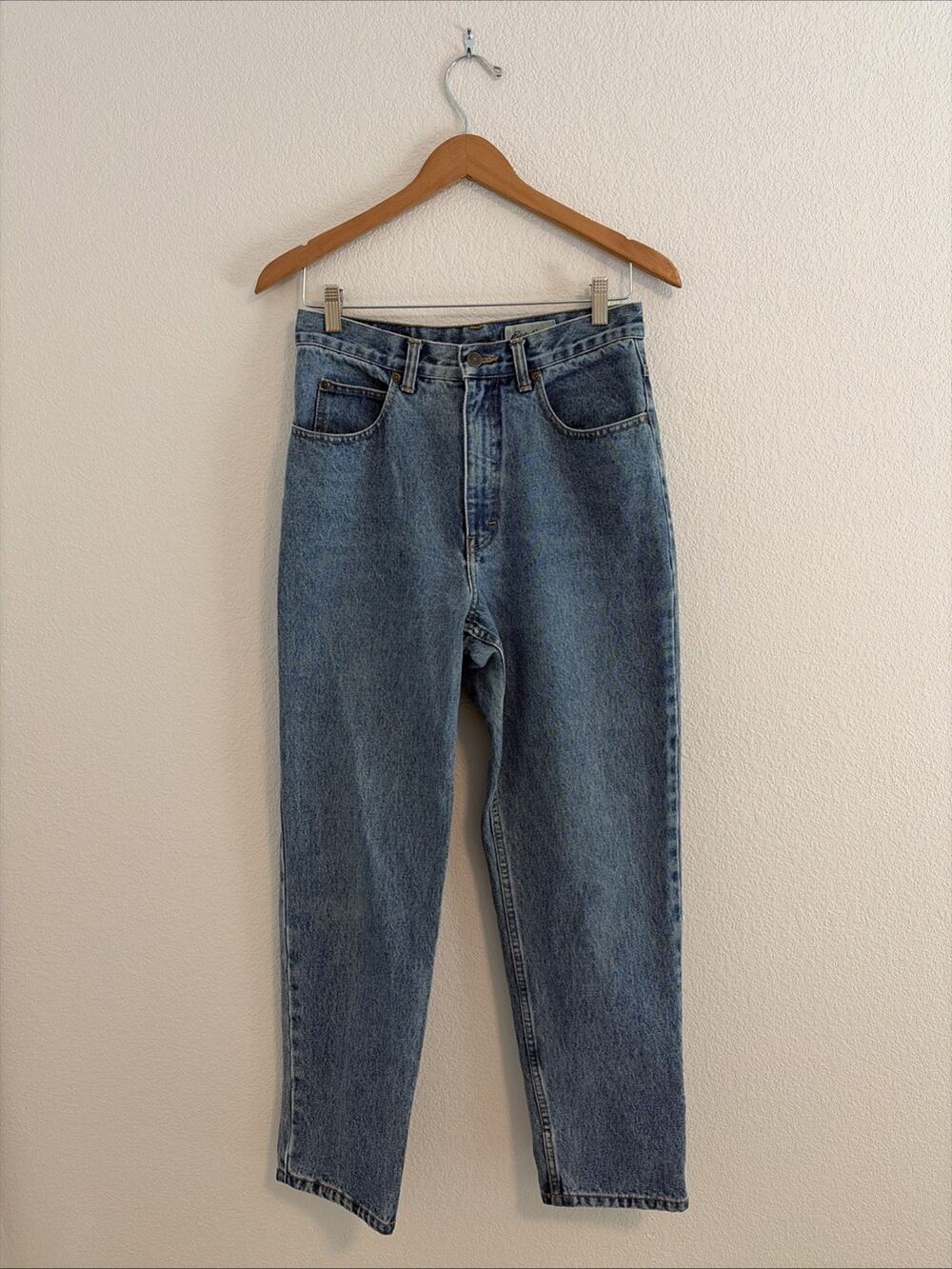 Vintage Eddie Bauer Jeans Womens Petite 10 Classic Fit Blue Denim 100% Cotton